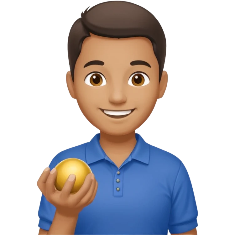 A pétanque player emoji