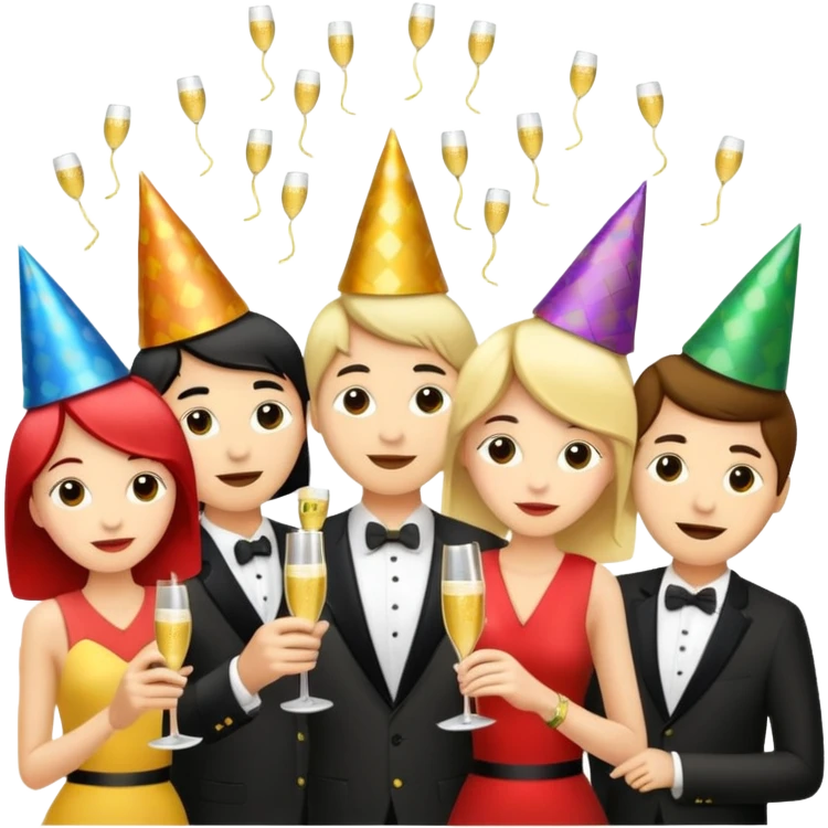 Fun party with decorations  emoji