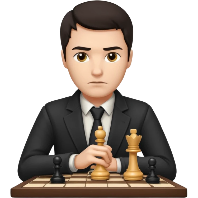 Player with chessboard emoji