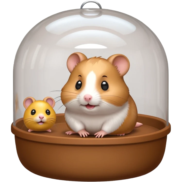 hamster cage, 3D emoji style emoji