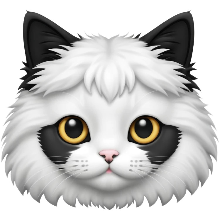 Cat black and white  emoji