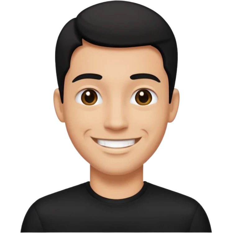 Style man in black  emoji