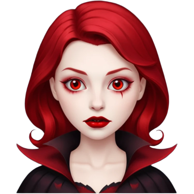 red face women Vampire emoji