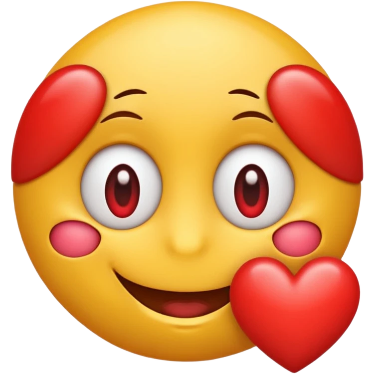 Motion Valentine smiley emoji  emoji