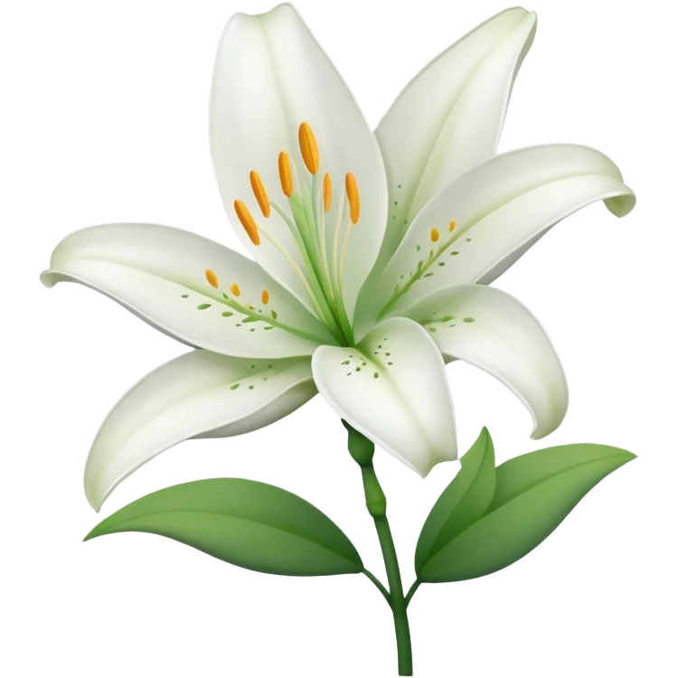 Lily flower emoji