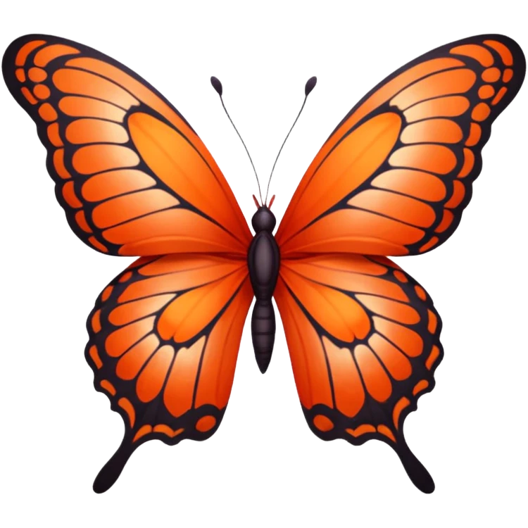 Red butterfly emoji