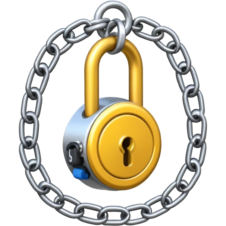 Bike lock emoji