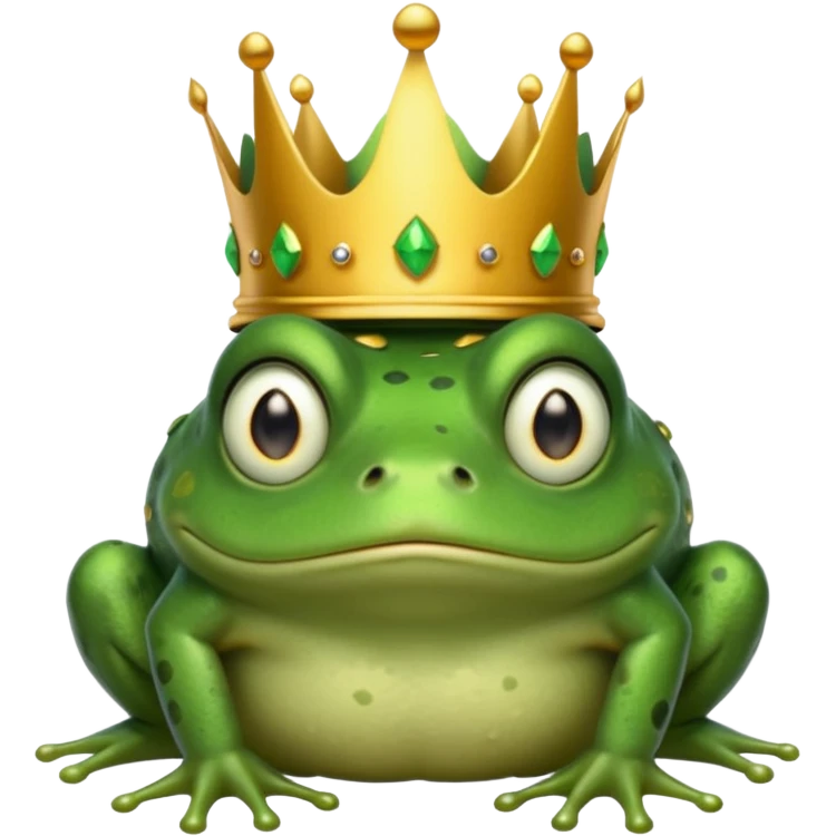 Defeated king frog emoji