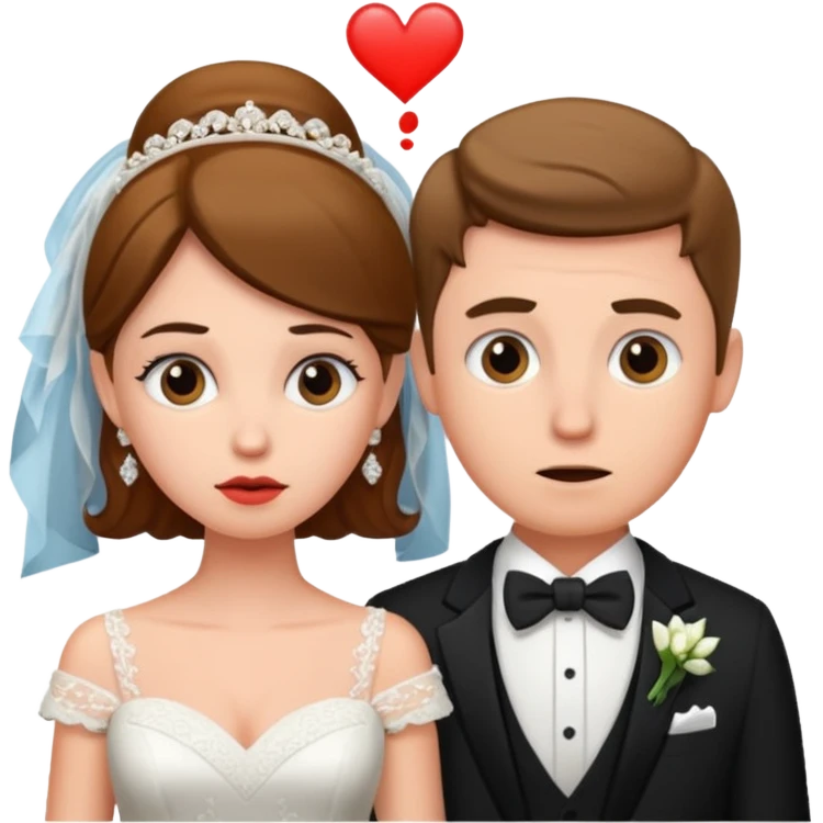 confused newlywed couple emoji