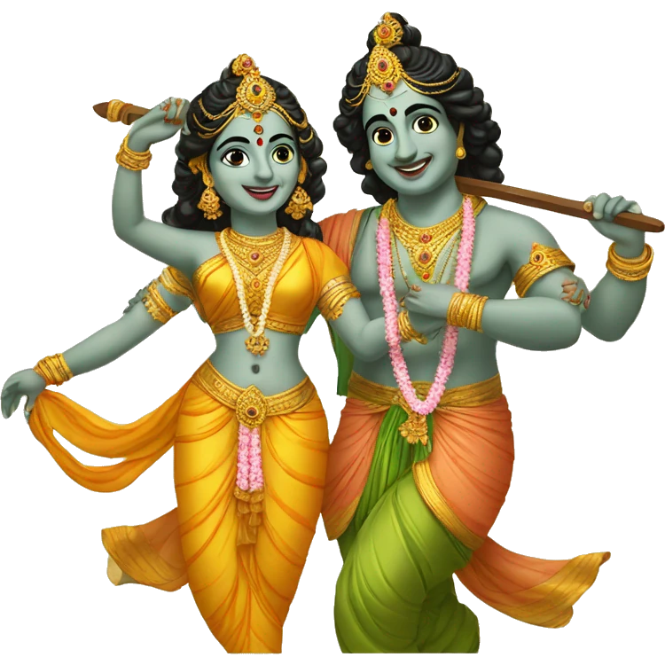 Radha Krishna correndo emoji