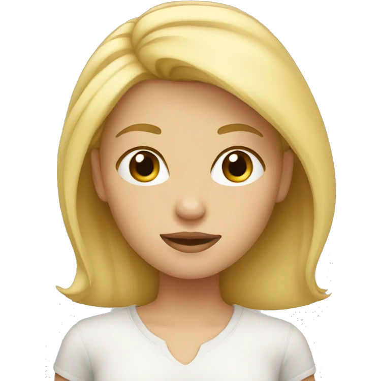 Blond girl  emoji