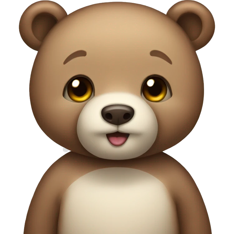 Cute bear emoji