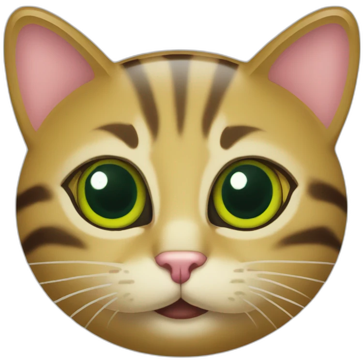 Poubelle verte chat emoji