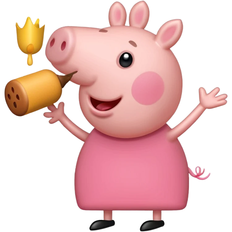 Peppa pig doing the griddy emoji