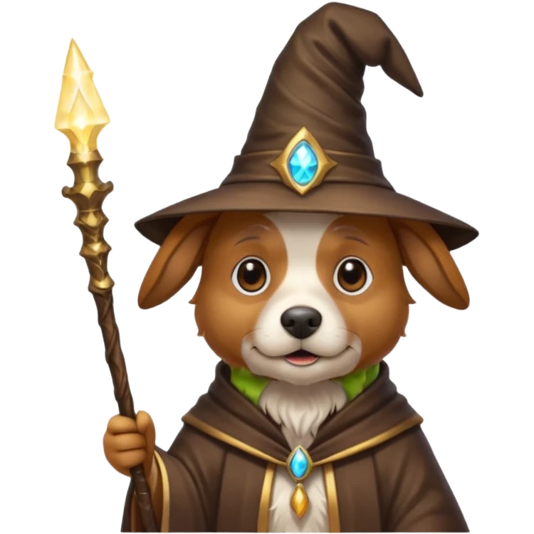 Dog wizard emoji