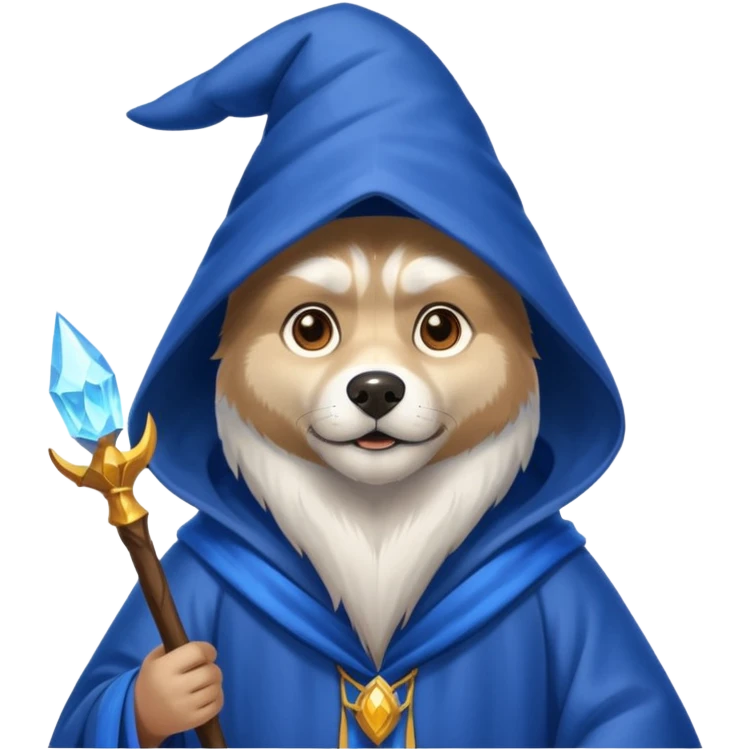 Husky wizard emoji