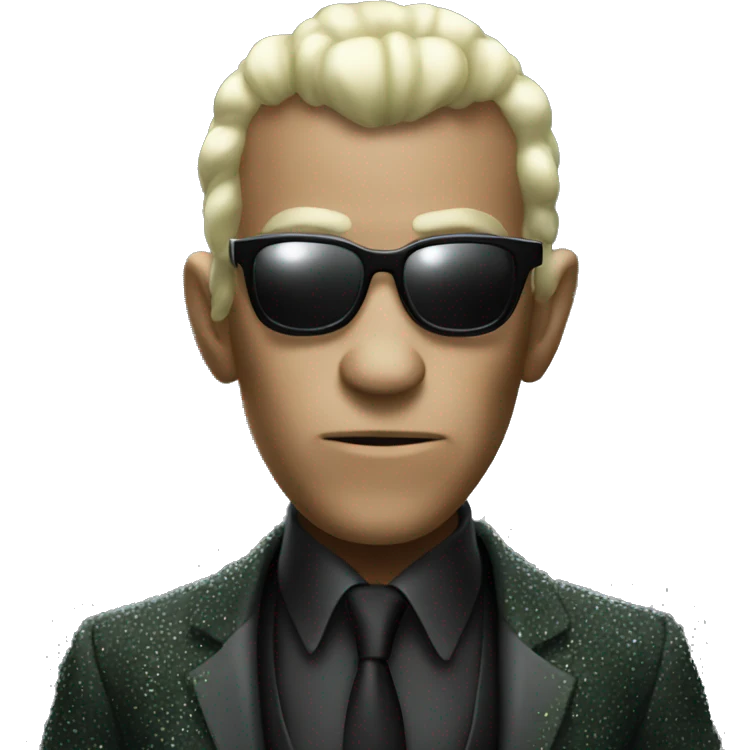 Fancy monkey from the matrix emoji