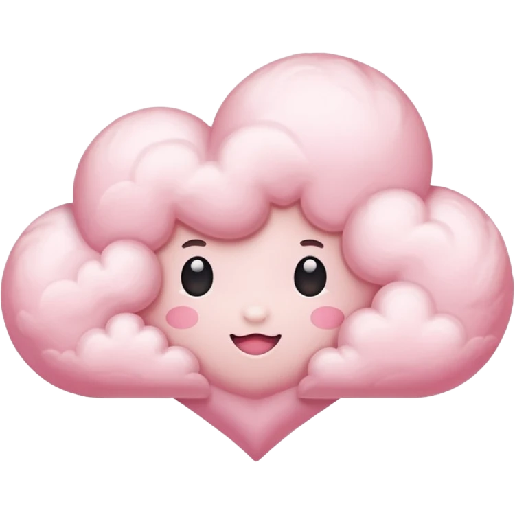 pink heart cloud emoji