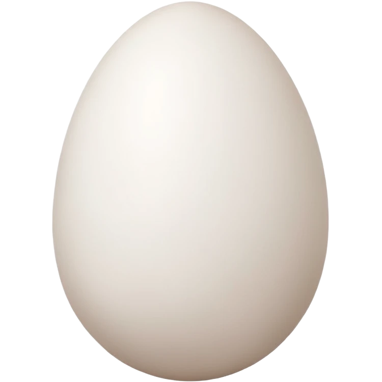 one white egg emoji