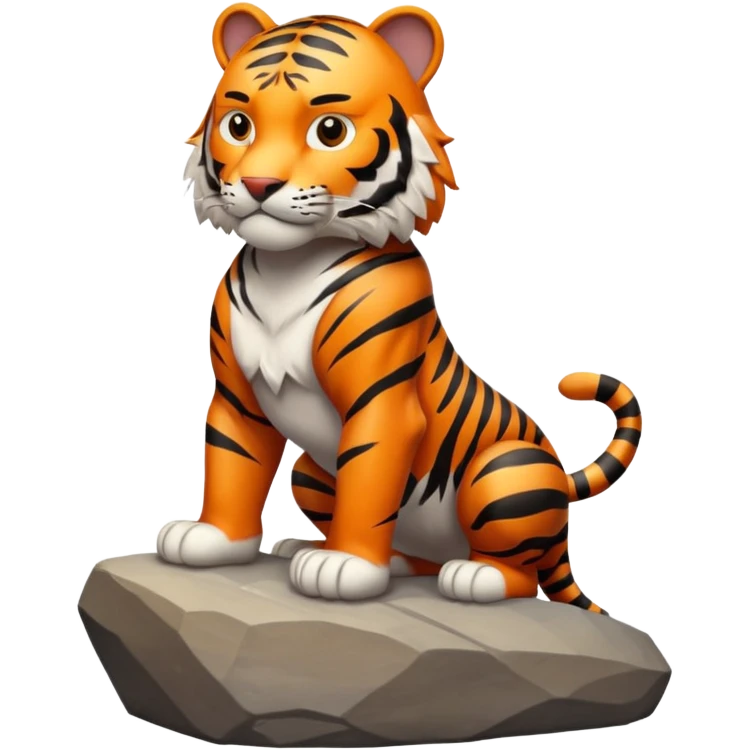 Tigre en la cima emoji