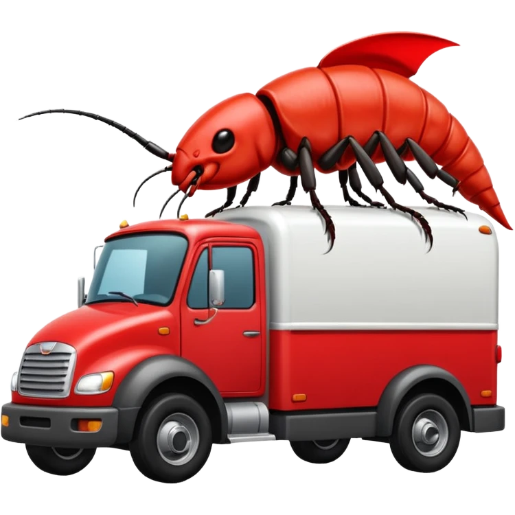  Dribble’s roach-shaped exterminators moving truck  emoji
