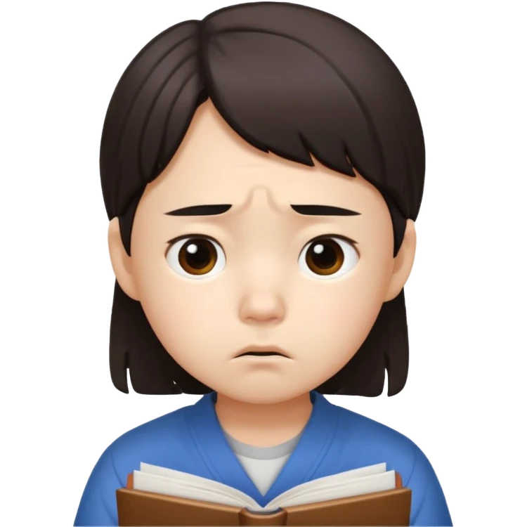 a Korean five-year-old who’s exhausted from studying emoji