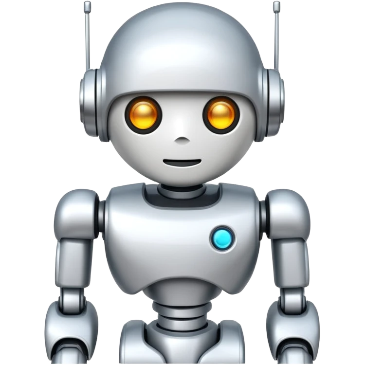 white robot simple emoji