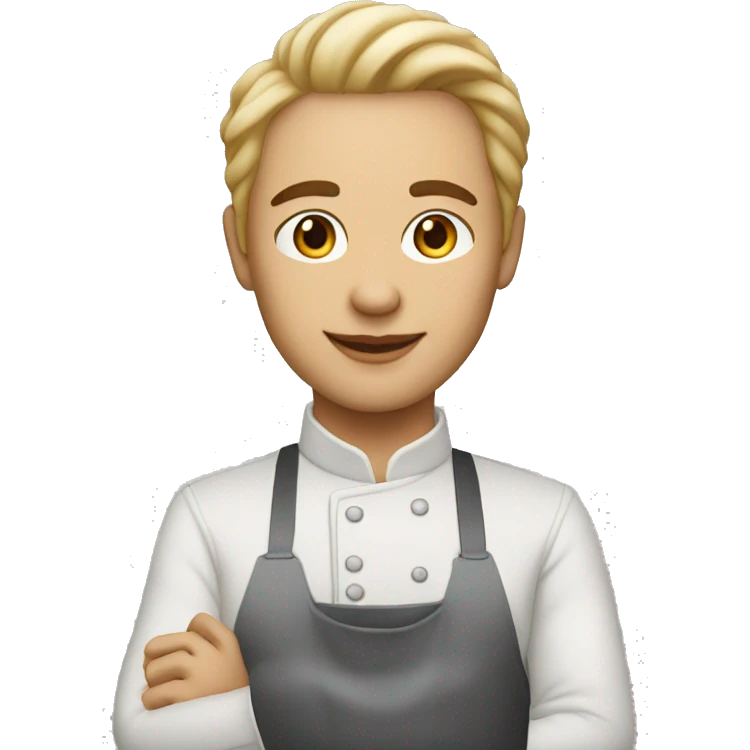 light-skinned restaurateur and blogger shake hands with perfect eyes emoji