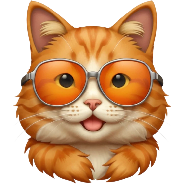 Cat wearing sunglasses emoji