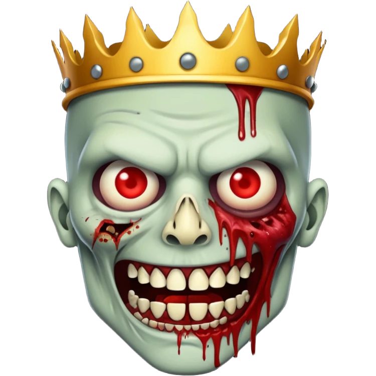zombie king face emoji