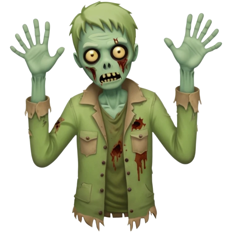 zombie say hello emoji