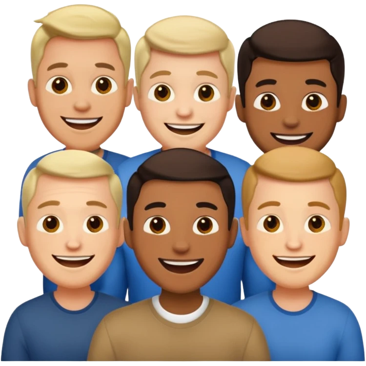 men speaking emoji