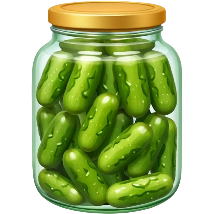 glass jar with pickles inside emoji