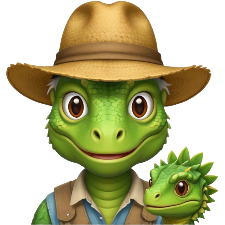 iguana farmer emoji
