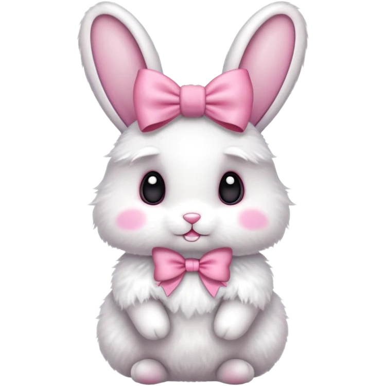 Bunny with a bow emoji