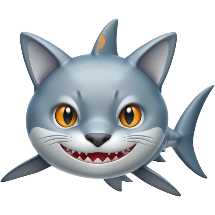 shark x cat emoji