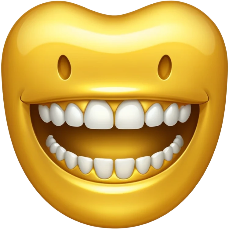 Gold teeth emoji