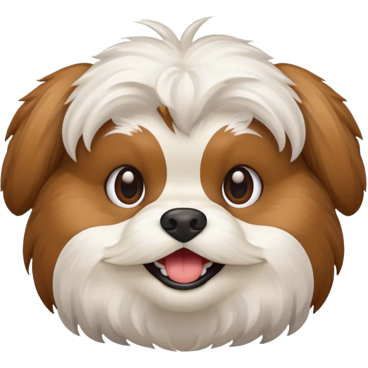 Shitzu smiling emoji