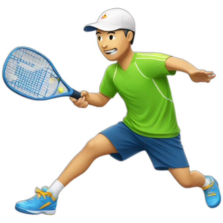 chines pickleball player emoji