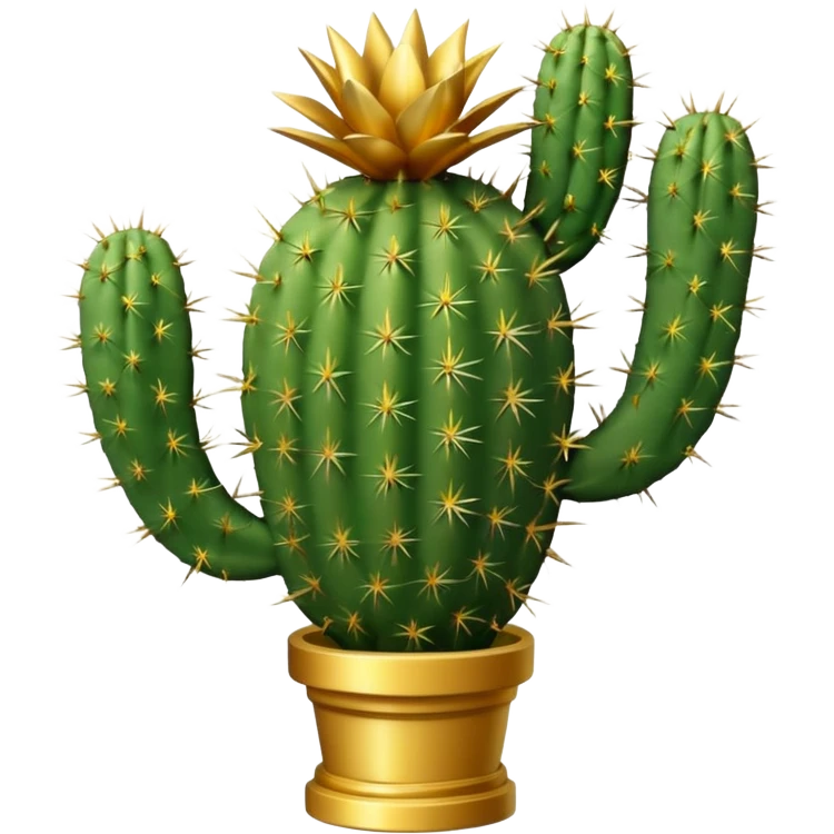 golf trophy shaped like cactus emoji