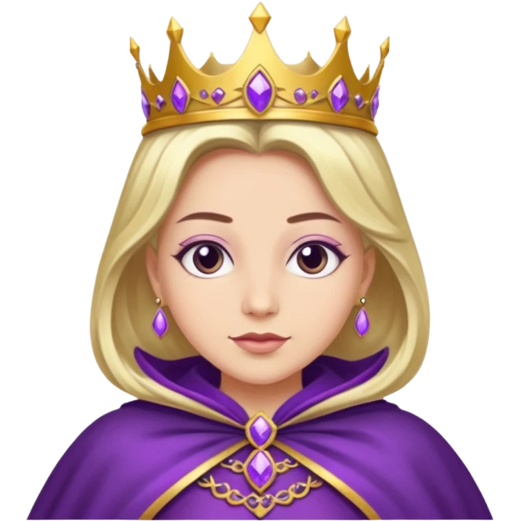 Purple Cape Queen emoji