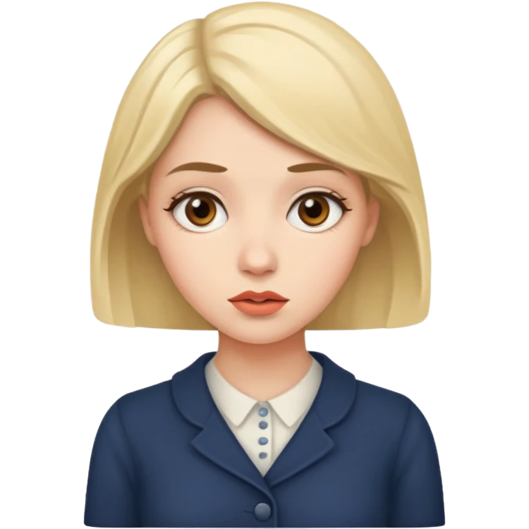호기심으로 가득찬 질문가득한 20대 여성 emoji