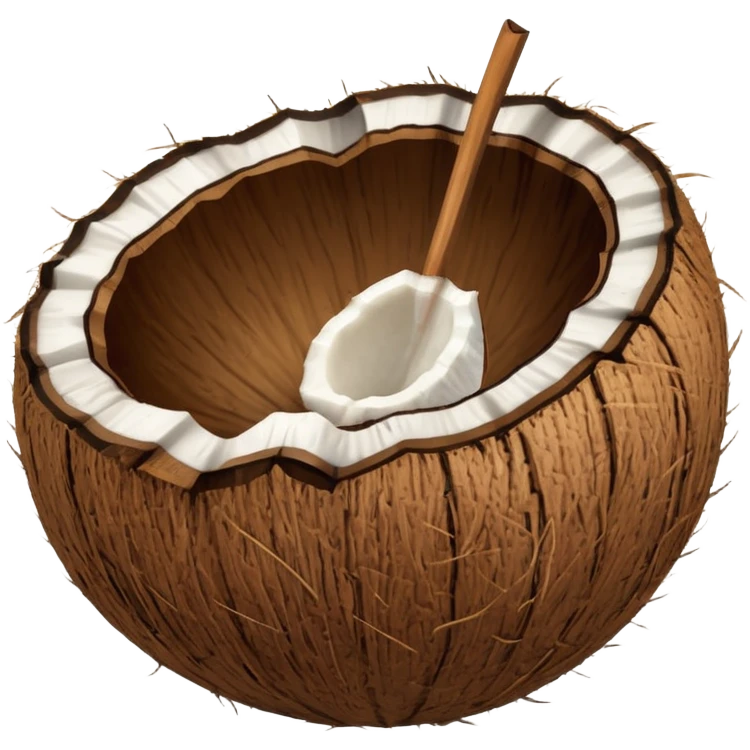 coconut with shell emoji