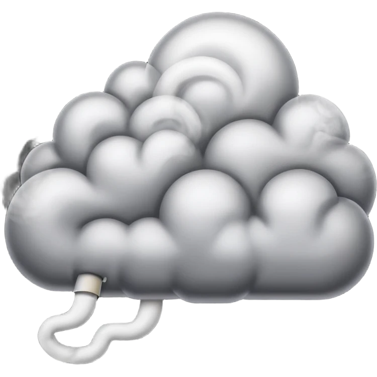 fight cloud emoji