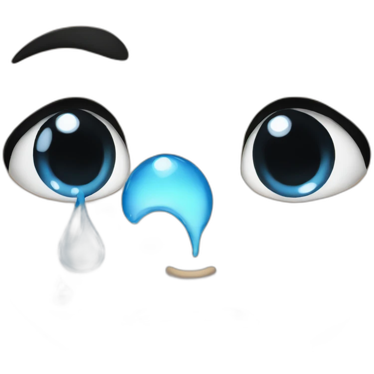 orca crying tears of sadness emoji