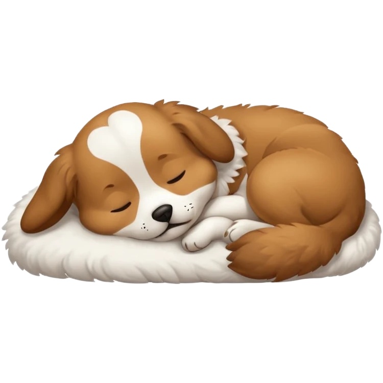 Dog stikers which is sleeping emoji