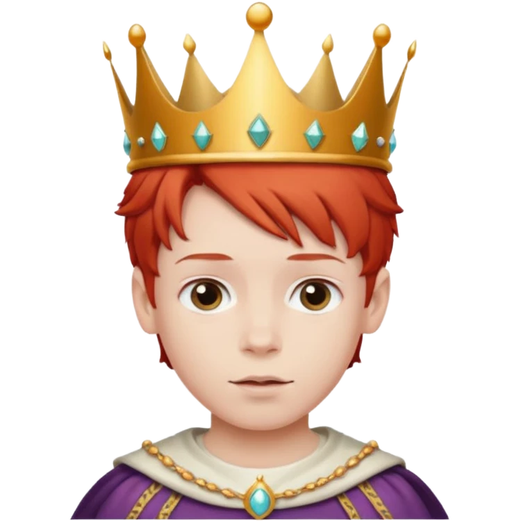 Child prince red hair emoji