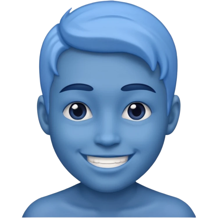 Bleu face emoji