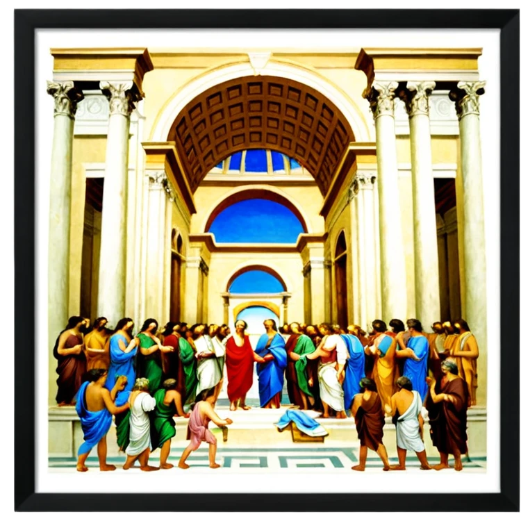 The school of Athens Painting emoji