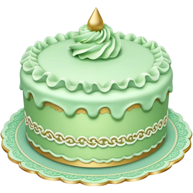 rococo regency green dessert emoji